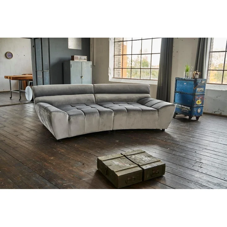KAWOLA Sofa NERLA, Big Sofa Stoff Velvet verschiedene Farben – Bild 2
