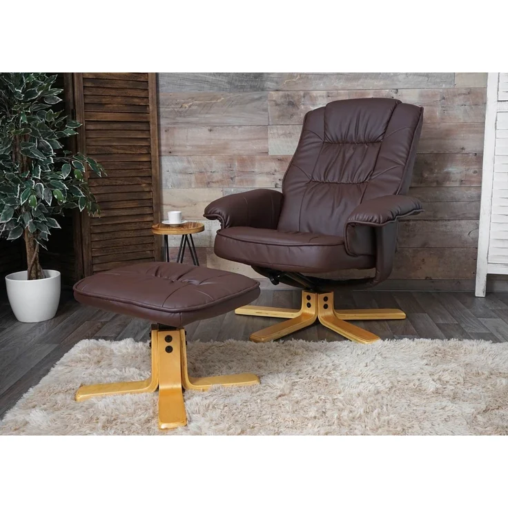 MCW Relaxsessel H56, Um 360° drehbar, Sessel neigbar, Bequeme Polsterung, Praktische Tasche – Bild 2