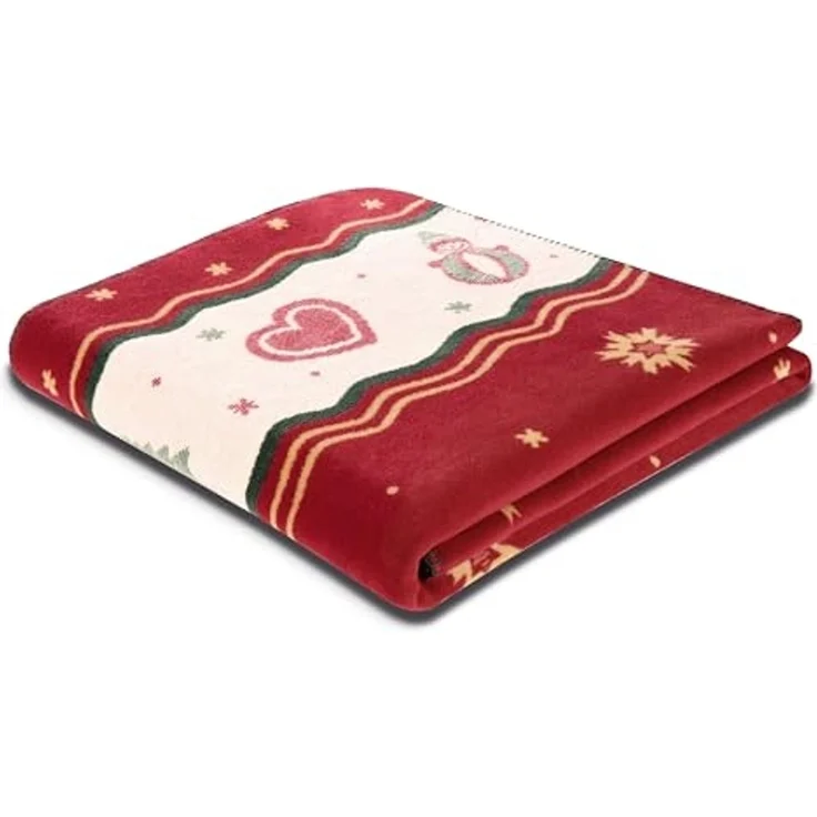 Wohndecke Toy's Delight Ruby mit weihnachtlichen Motiven, Weihanchtsdecke in, Villeroy & Boch, Made in Germany – Bild 6