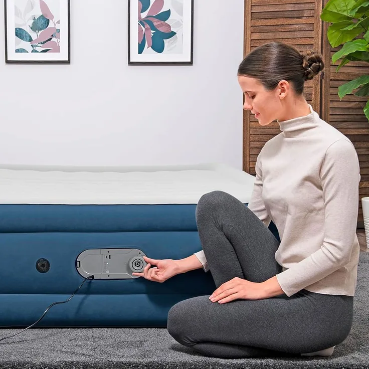 AlwayzAire® Doppelluftbett mit integrierter Doppelpumpe 203 x 152 x 46 cm