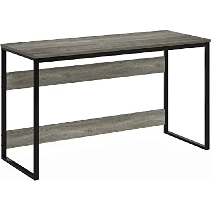 Furinno Moretti Computertisch, Gaming-Schreibtisch, Büro-Schreibtisch, 52 Breite, für Homeoffice, Gaming, Arbeitszimmer, Grau-Eiche – Bild 5