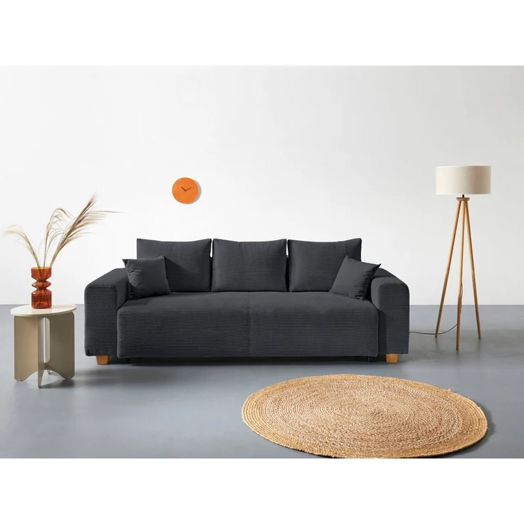 COLLECTION AB Schlafsofa Yves, Bettfunktion,Bettkasten,Bonnelfederkern, Rückenkissen,Zierkissen – Bild 1