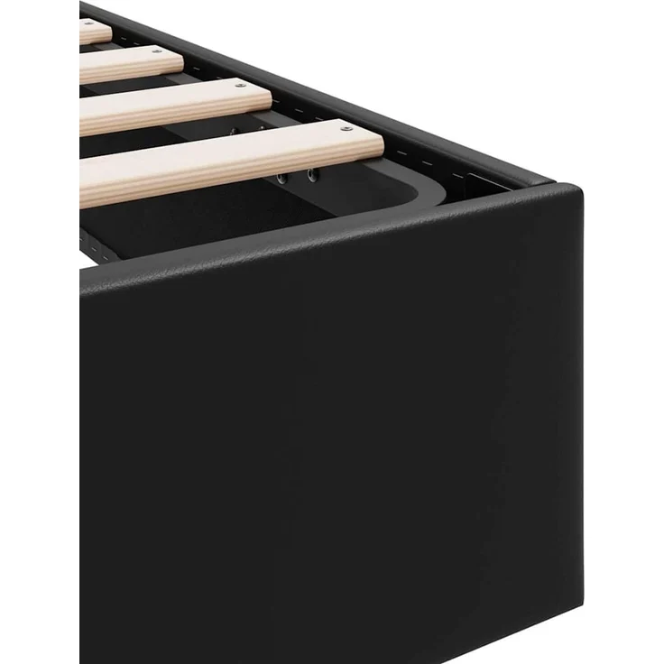 vidaXL Aufbewahrungsbett Schwarz 153 x 203 cm Kunstleder 3369974 – Bild 10
