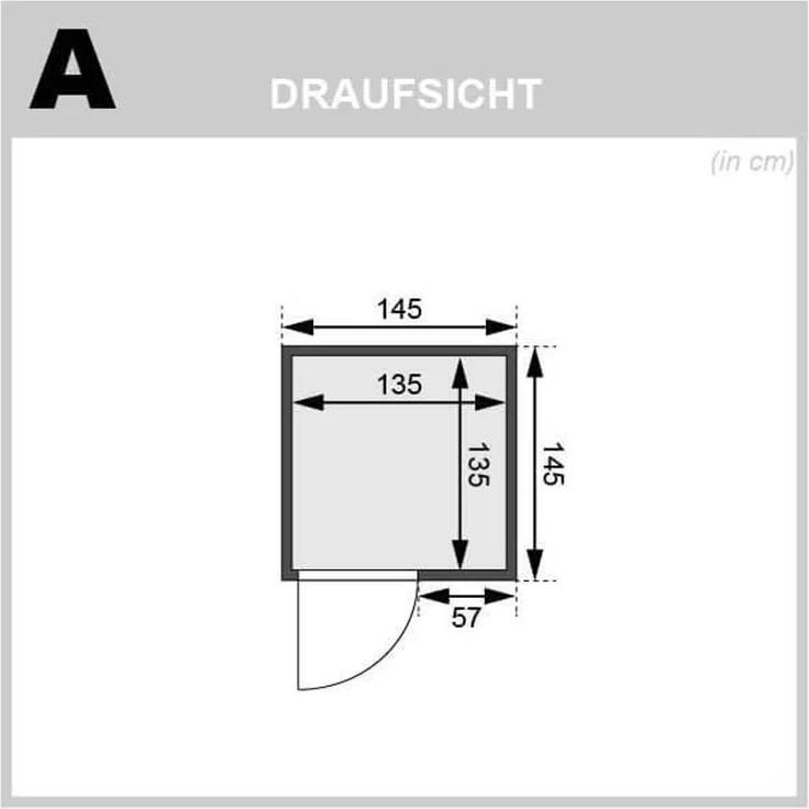 Karibu Sauna Sandra + 9kW Saunaofen mit integrierter Steuerung – Bild 6