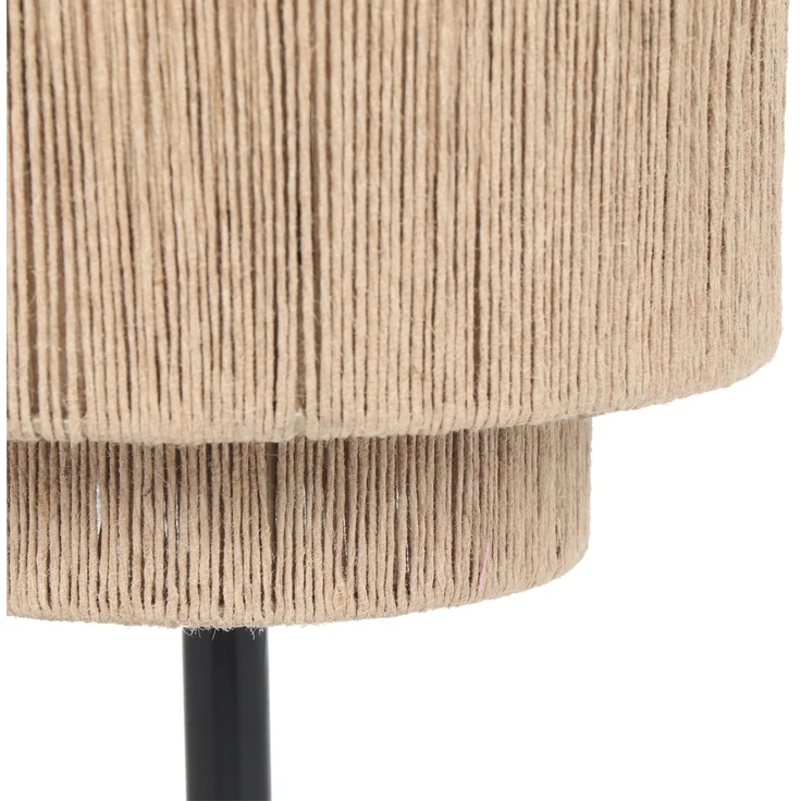 Große LED Tischleuchte aus Jute Natur im Boho Stil, Höhe 45cm – Bild 8