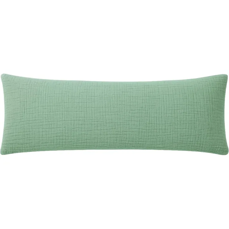 Wolkenfeld Kissenbezug Wolkenfeld Musselin Kissenbezug 40x80 - 80x80 cm mit Reißverschluss, (1 Stück), aus 100% Baumwolle – Weich, Atmungsaktiv & Hautfreundlich
