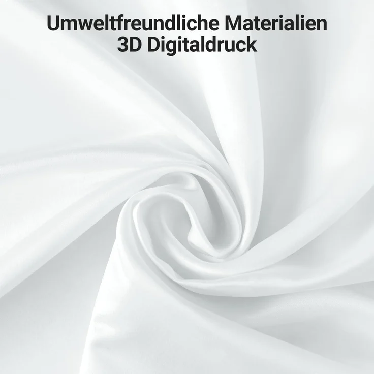 Duschvorhang Blumen 100x200cm Antischimmel Textil Wasserabweisend Badevorhang – Bild 4