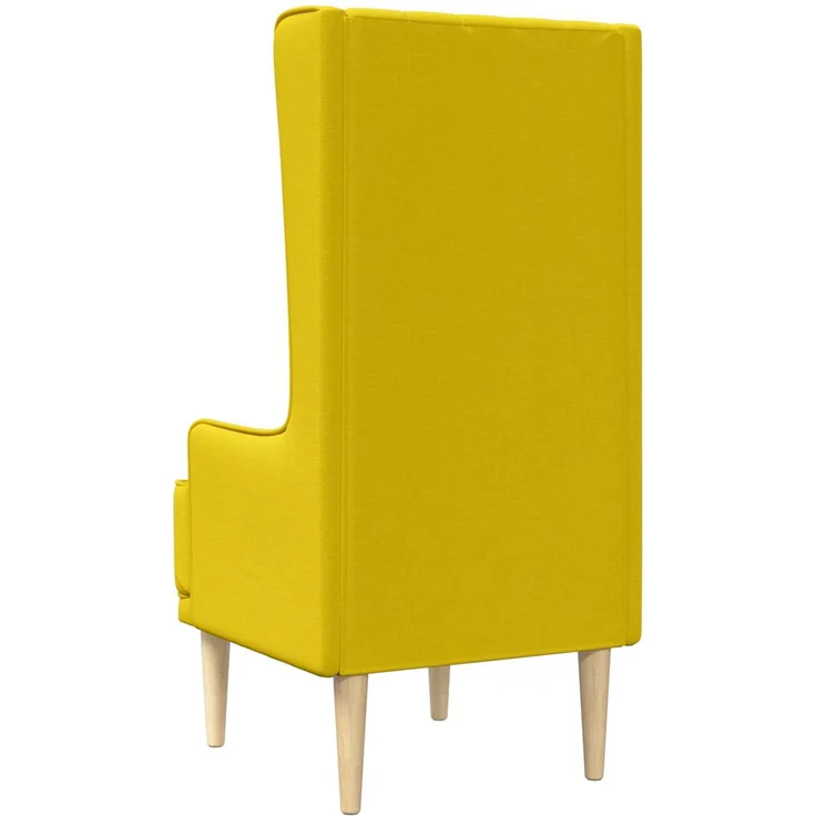 vidaXL Hochlehner Helles Gelb Stoff 42042488 – Bild 5