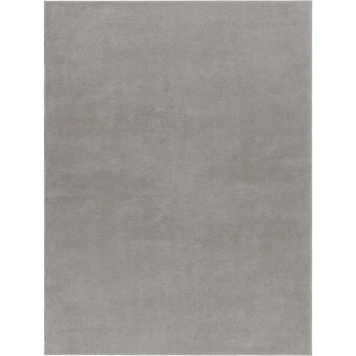 TaraCarpet Teppich Supersoft Kurzflorteppich Fiona Uni, rechteckig, Höhe: 14 mm, Wohnzimmer, Schlafzimmer, Esszimmer, Fiona grau 50x80 – Bild 1