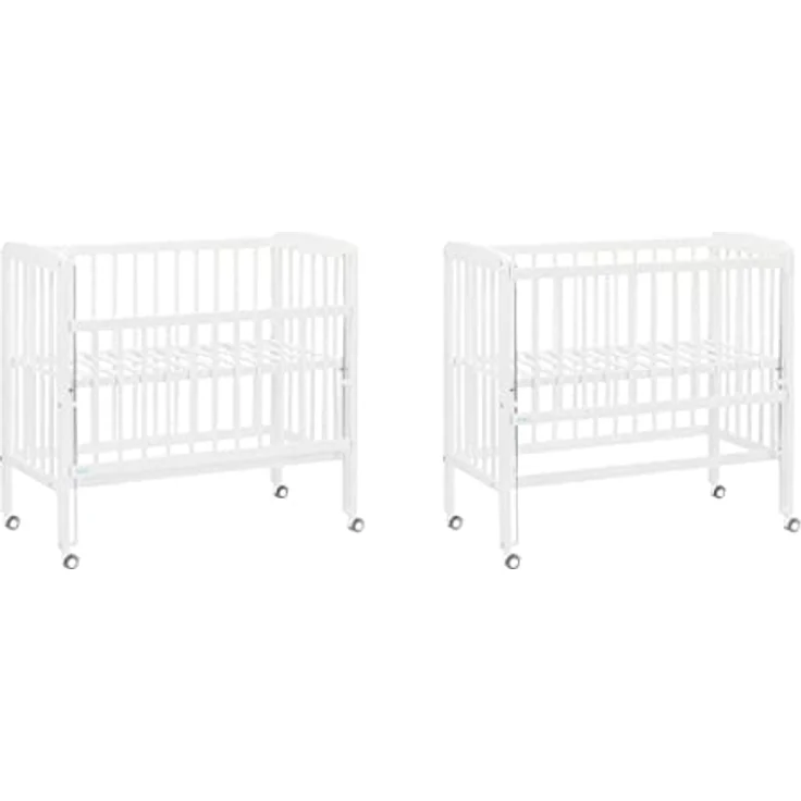 Fillikid 2in1 Beistellbett Nino, Höhenverstellbar von 48 bis 60 cm, für Boxspringbetten geeignet, Weiß – Bild 8