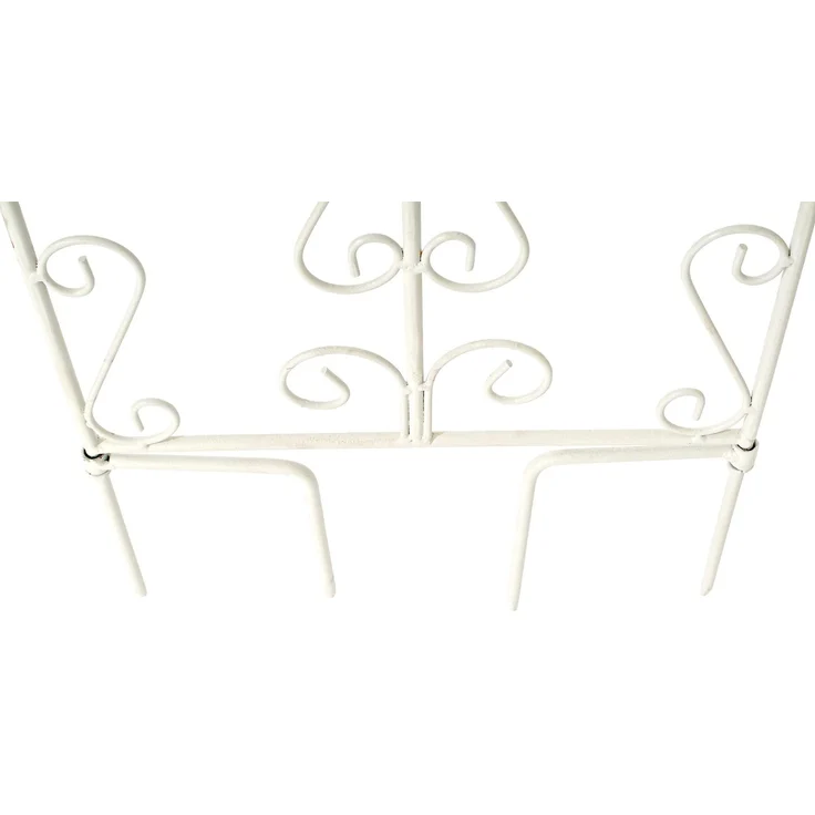 Rankgitter FALK 2er Set - 35x1x122cm, Metall, Weiß | Rankhilfe Kletterpflanzen Gartendekoration – Bild 5