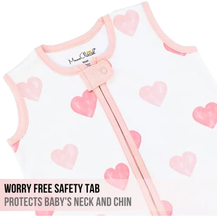 Mama Cheetah Baby Schlafsack, Bio-Baumwolle, Tragbare Babydecke, Schlafsack mit 2-Wege-Reißverschluss, Ganzjahres-Baby-Schlafsack, Kleinkind Junge Mädchen Neugeborenes – Bild 8