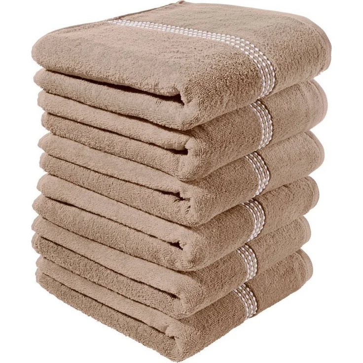 Erwin Müller Handtuch Handtuch "Mannheim" 6er-Pack, Frottier, Walk-Frottier Uni – Bild 5