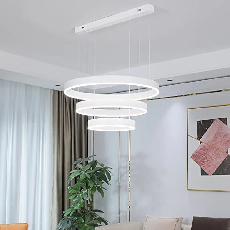 Euroton LED Pendelleuchte LED Pendelleuchte 6053 Fernbedienung warmweiß bis kaltweiß einstellbar, LED fest integriert – Bild 4