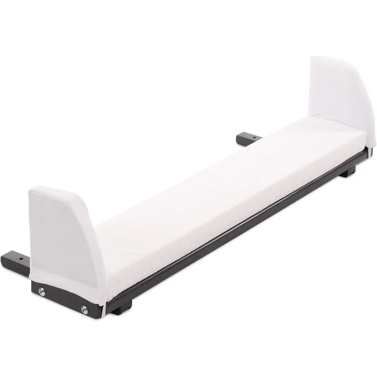 babybay Verlängerungsseite schiefergrau lackiert inkl. Matratzenergänzung weiß passend für Modell Maxi, Boxspring und Comfort Plus