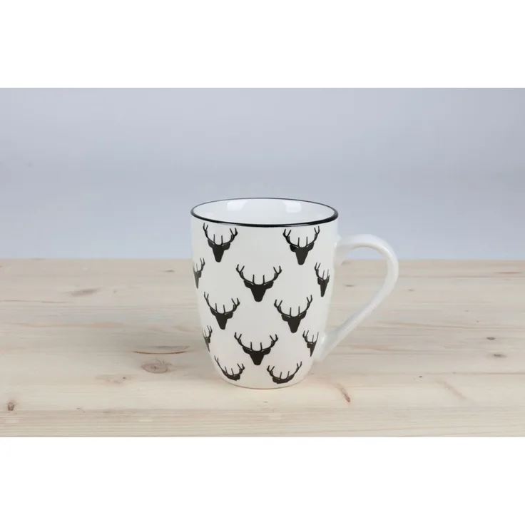 Weihnachten-Tasse 300 ml aus Porzellan | Festliche Kaffeetasse für Weihnachten, Winter und Advent | Ideal für Tee, Kaffee oder Kakao