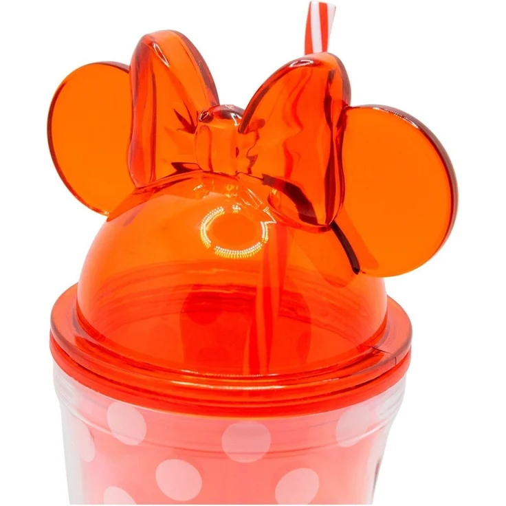 Disney Minnie Mouse 3D Trinkbecher 535 ml mit Strohhalm und Schraubdeckel – Bild 3