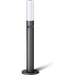 LED-Wegeleuchte GL 65 S, Gartenleuchte mit 180° Bewegungsmelder, Aluminium, Opalglas, 8,7 W, Softlichtstart, Nachtlicht