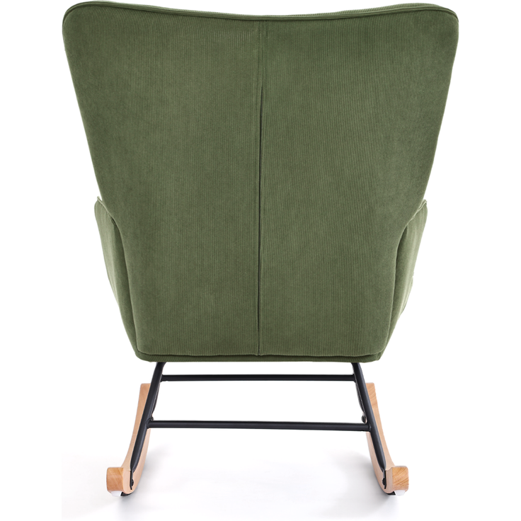 GOEURVANT 5006 Schaukelstuhl ohne Hocker (Relaxsessel, Ohrensessel) - Feincord - Grün – Bild 5