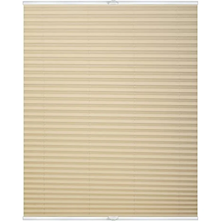 Lichtblick Sonnenschutzsysteme GmbH Plissee Nizza 60 cm x 210 cm (BxL) Creme Tageslicht; einfache Installation mit Klemmträgern; verspannt – Bild 2