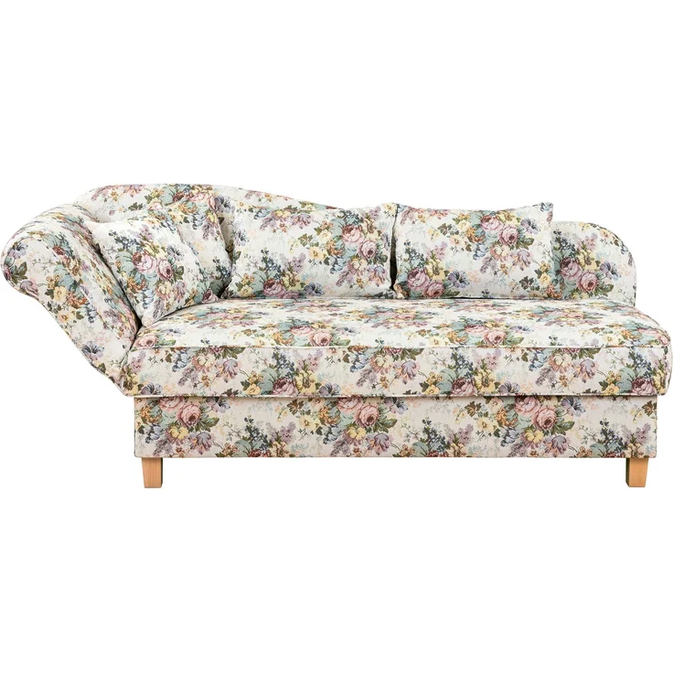 Max Winzer Recamiere mit Armteil links klappbar 'Selma', Flachgewebe rosé, 82 cm x 88 cm x 190 cm – Bild 2
