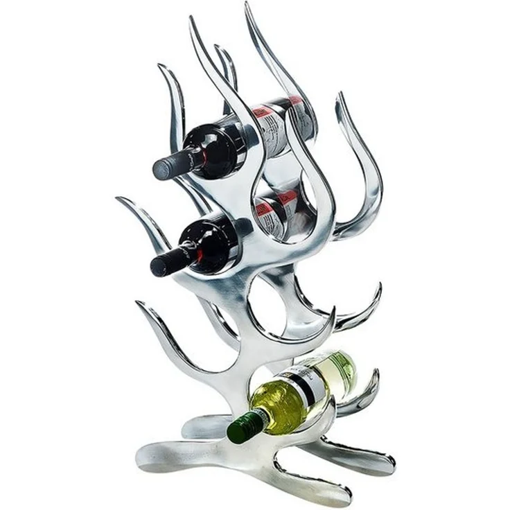 Kobolo Weinregal Flaschenregal FLAME aus Metall für 6 Flaschen - Flaschenhalter, kein Set 1-tlg, 6 Flaschenhalter – Bild 4