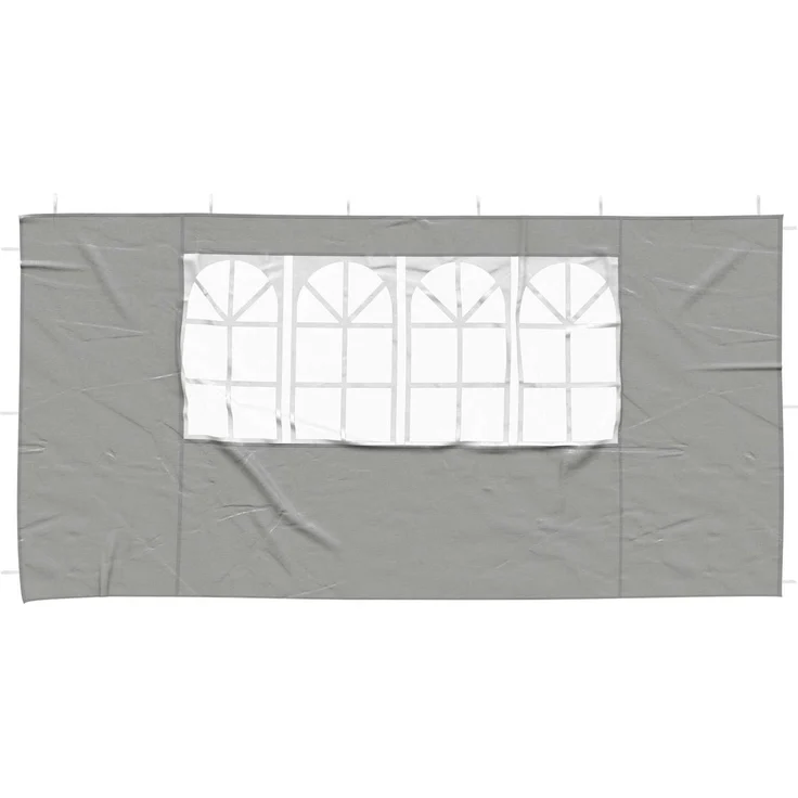 vidaXL Partyzelt-Seitenteil 2 Stk. 400 x 195 cm Hellgrau PE und Stahl 42033029 – Bild 3