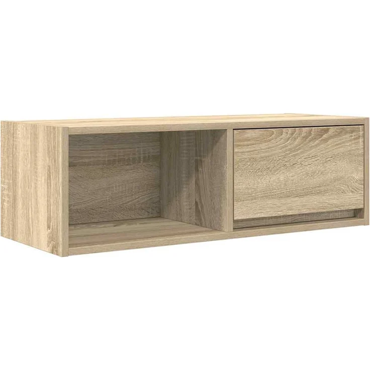 2 pcs TV-Schrank, Lowboard TV Sonoma-Eiche 80x31x25,5 cm Holzwerkstoff – Bild 6