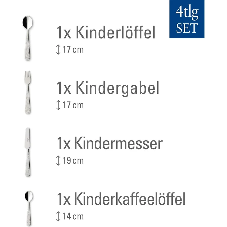 Villeroy & Boch HUNGRY AS A BEAR Kinderbesteck 4-teilig – Bild 3