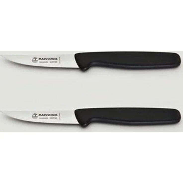 Marsvogel Küchenmesser, rückenspitz, rostfrei, 3"/8 cm PP schwarz 2-tlg. – Bild 2