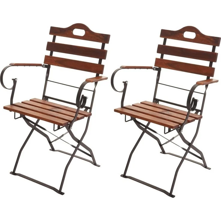 MCW Gartenstuhl MCW-J40-S (2er), Zusammenklappbar, Hochwertige Verarbeitung, Platzsparende Lagerung – Bild 5