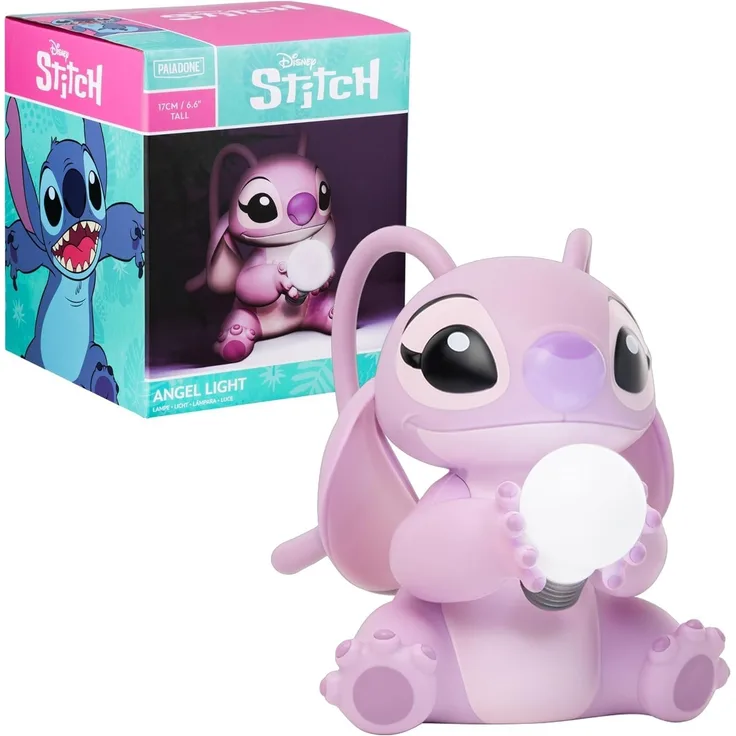Angel Lampe – Offiziell lizenzierte Lilo und Stitch Lampe, Disney-Sammelgeschenk, Nachttisch, Schlafzimmer, Nachtlicht-Dekor | Paladone