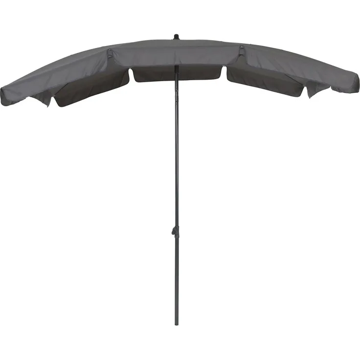 greemotion Sonnenschirm mit UV-Schutz - Balkonschirm in Anthrazit-Grau - Gartenschirm knickbar - Terrassenschirm rechteckig - Outdoor-Schirm für Balkon, Terrasse & Garten