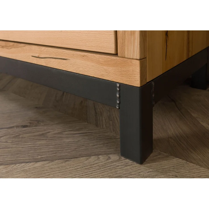 TV-Board Kernbuche 190x40x56 natur geölt VILLANDERS #153 – Bild 6