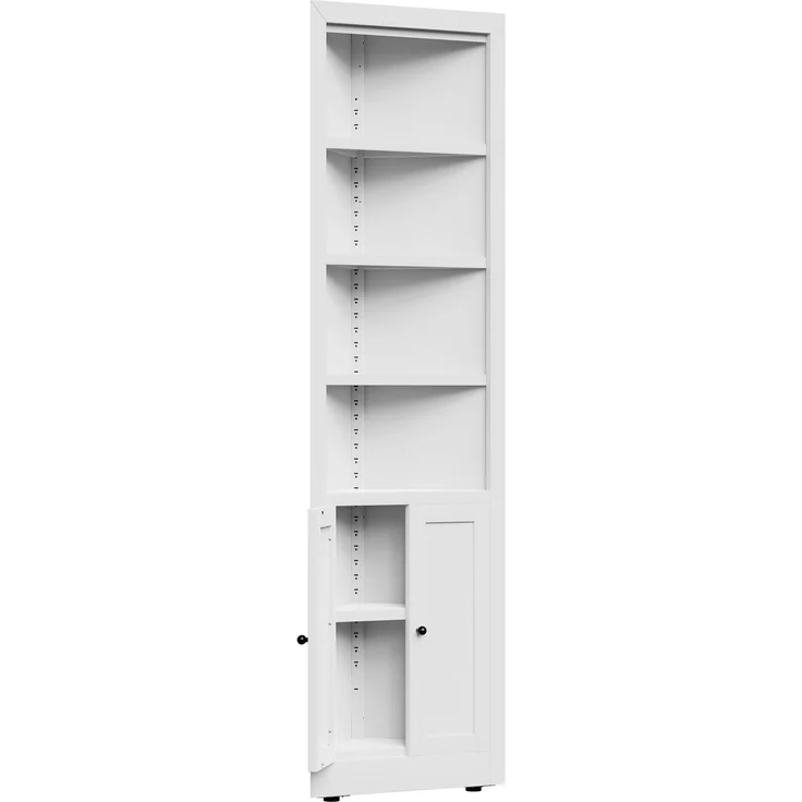 Eckschrank 52×26,5×180 cm aus Metall mit 2 Türen und verstellbaren Böden – Bild 7
