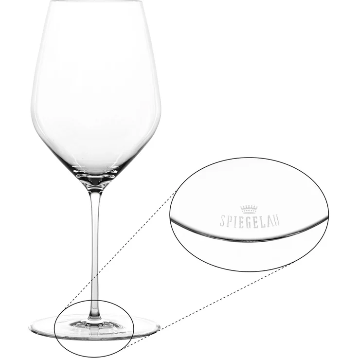 Spiegelau Hi-Lite Bordeauxglas 650 ml 2er Set + Poliertuch – Bild 2