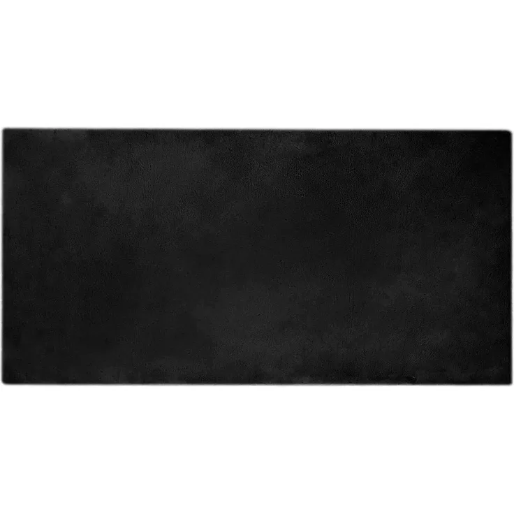 vidaXL Rutschfester Kunstfellteppich Olite Schwarz 100 x 200 cm 42021723