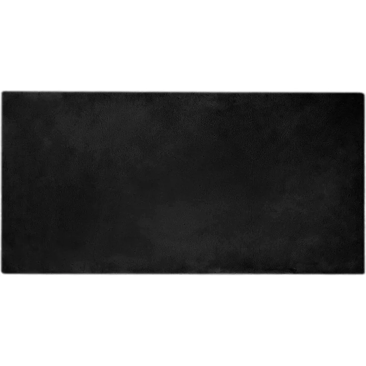 vidaXL Rutschfester Kunstfellteppich Olite Schwarz 100 x 200 cm 42021723 – Bild 1