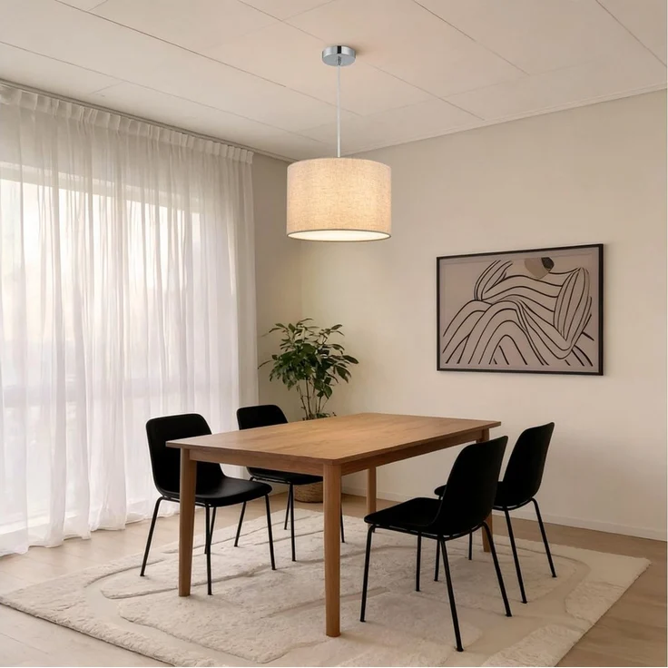 Zedelmaier Pendelleuchte Hängelampe hängend Deckenlampe E27x1/Max. 40 W, ohne Leuchtmittel, ohne Leuchtmittel, Geeignet für Esszimmer Wohnzimmer Schlafzimmer Flur – Bild 3