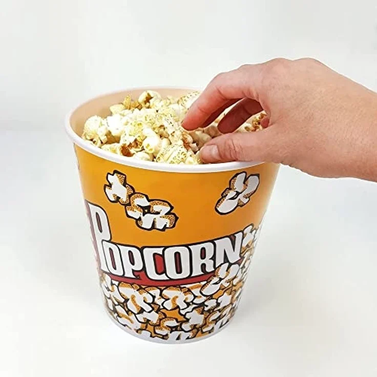 24 Stück Popcorn-Eimer 18x18 cm Gefäß Schale Kino Partyzubehör 24er-Set – Bild 3
