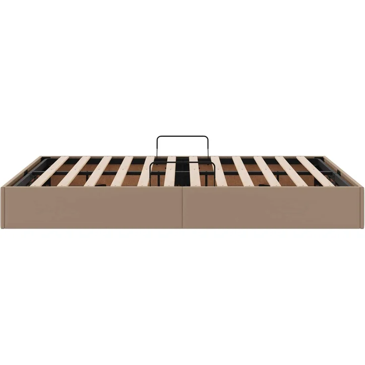 vidaXL Ottoman Bettgestell Cappuccino 140 x 200 cm Kunstleder 3442777 – Bild 8