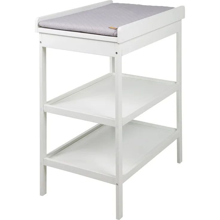 roba Wickelregal - inkl. Wickelauflage 'roba Style grau' - Höhe 93,5 cm - Weiß