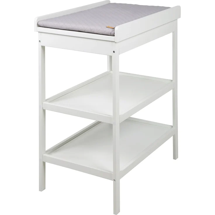 roba Wickelregal - inkl. Wickelauflage 'roba Style grau' - Höhe 93,5 cm - Weiß – Bild 1