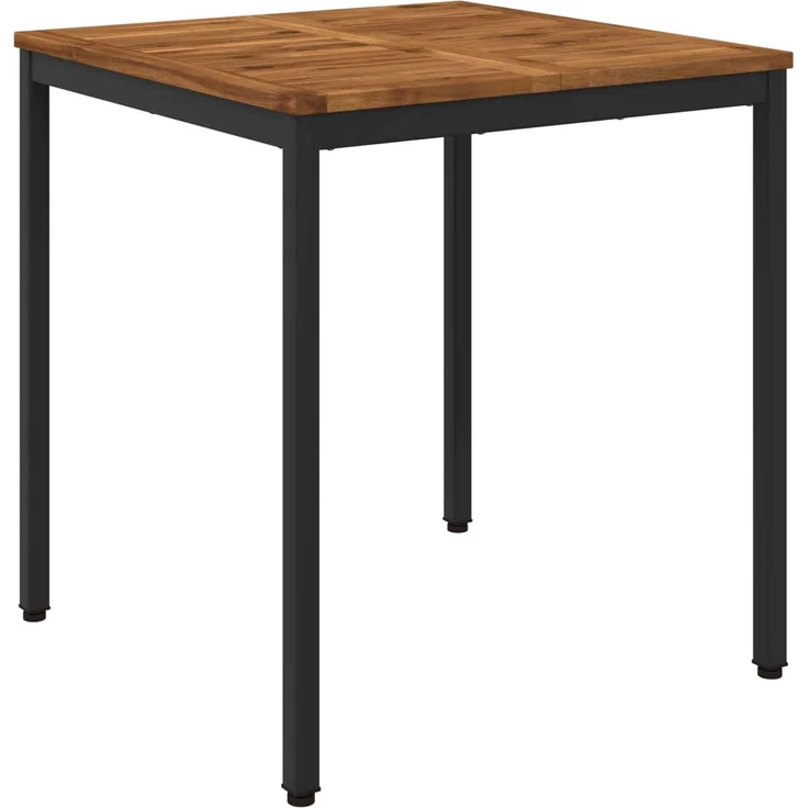 vidaXL Gartentisch NAARDEN Natürlich und Schwarz 70 x 68,5 x 75 cm 901307 – Bild 2