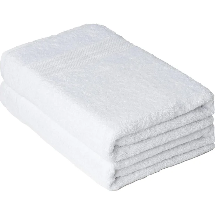 Brielle Badetücher Handtuch-Set aus 100% Baumwolle - 2 Duschtücher 70x140 cm, (packung, 2-St), 100% Baumwolle, nachaltig as Bio-Bumwolle, schnell trocknet