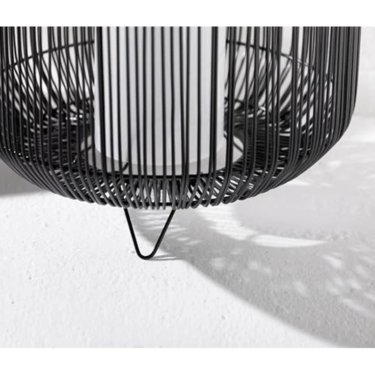 Dehner LED Solarleuchte Solar-Laterne Bari, Ø 30 cm, Kunststoff/Metall, Warmweiß, warmweißes Licht, Schutzart IP44, Farbe anthrazit – Bild 5