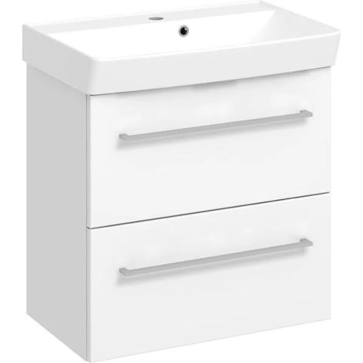 Dansani Mido Waschtisch-Set 52 cm mit Waschbecken Weiß