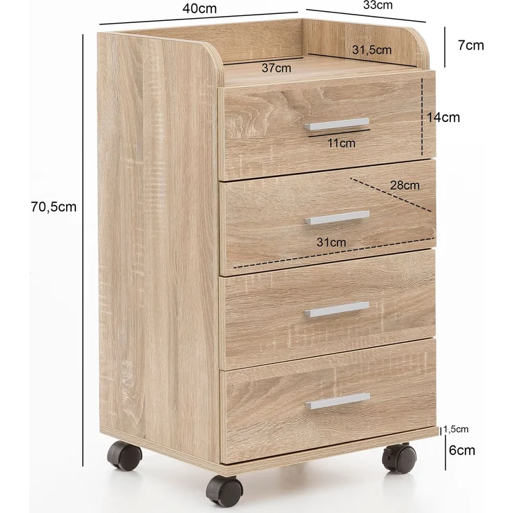 Wohnling Rollcontainer WL5. 749 – Bild 7