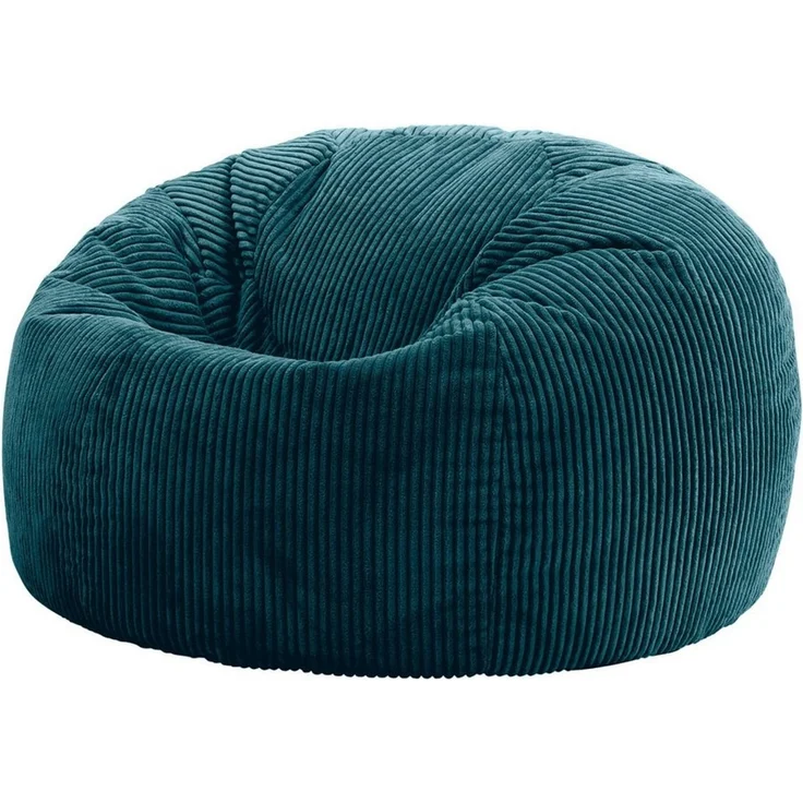 icon Klassischer Sitzsack „Kingston“, Cord, Groß, Sitzsäcke für das Wohnzimmer, Schlafzimmer, Sitzsack-Sessel für Erwachsene – Bild 1