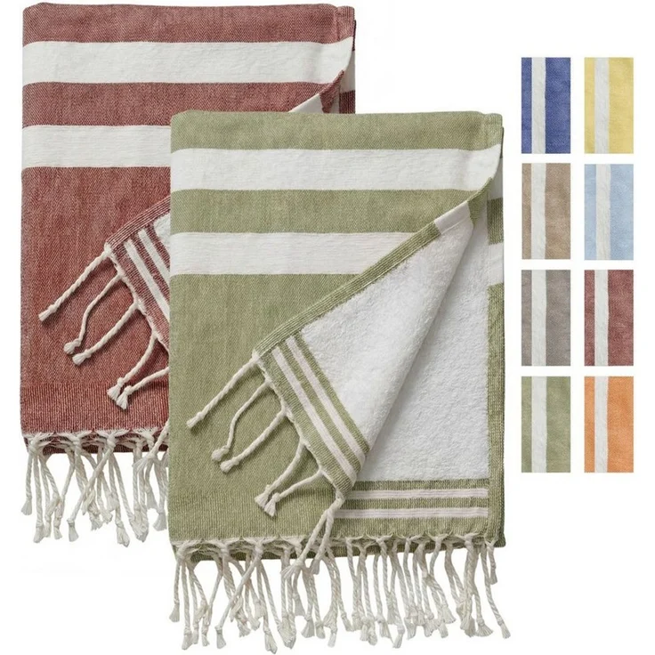 furora HOLIDAY Badetuch Saunahandtuch 100x200 cm Frottier - Badetuch XXL Strandhandtuch Groß, Frottee und Badetuch zugleich aus 100% Baumwolle in brillanten Farben – Bild 1